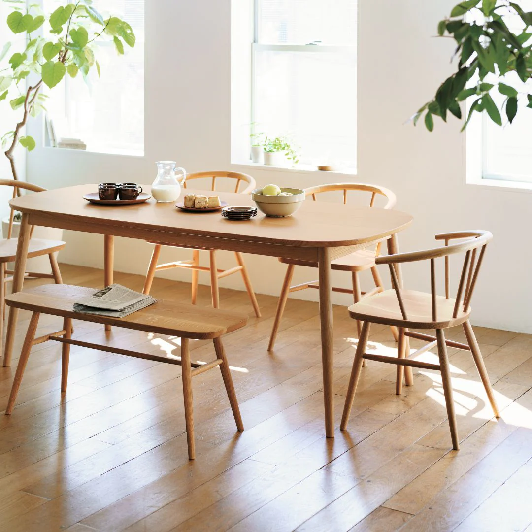 Beechwood Armchair with Round Legs - Image 4
