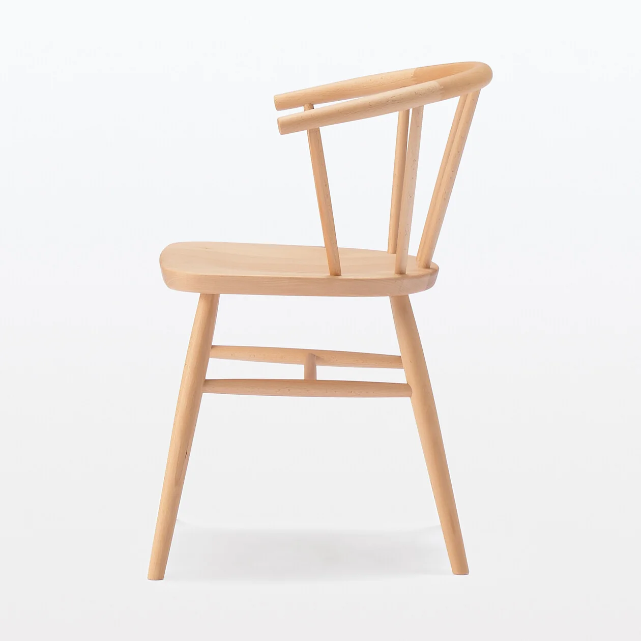 Beechwood Armchair with Round Legs - Image 7