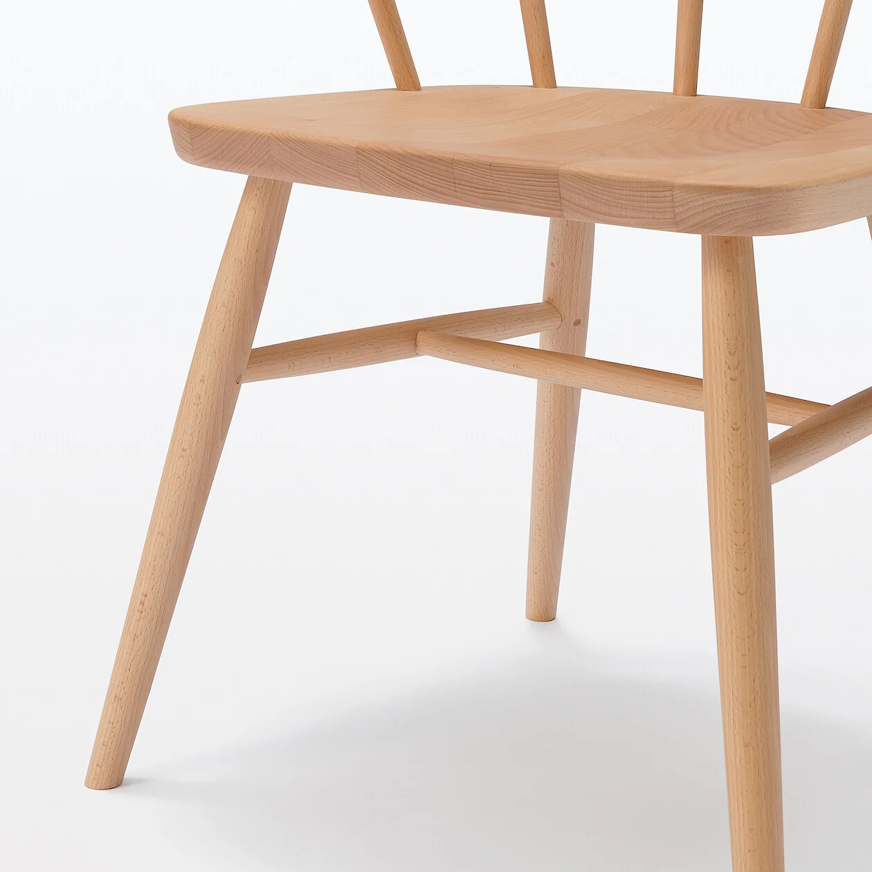 Beechwood Armchair with Round Legs - Image 9