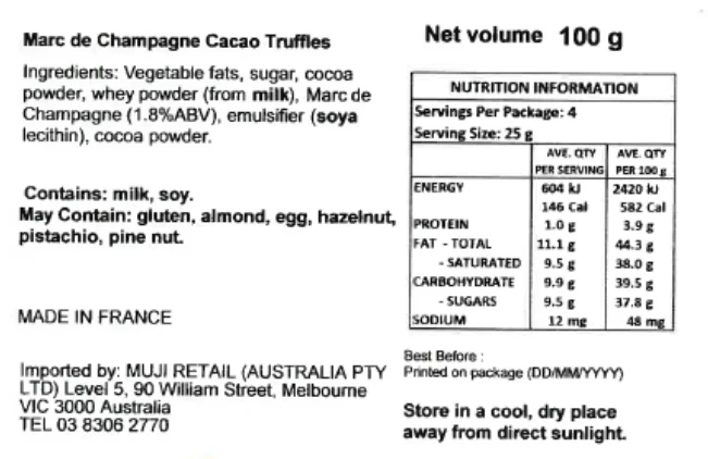 Marc de Champagne Cacao Truffles - Image 5