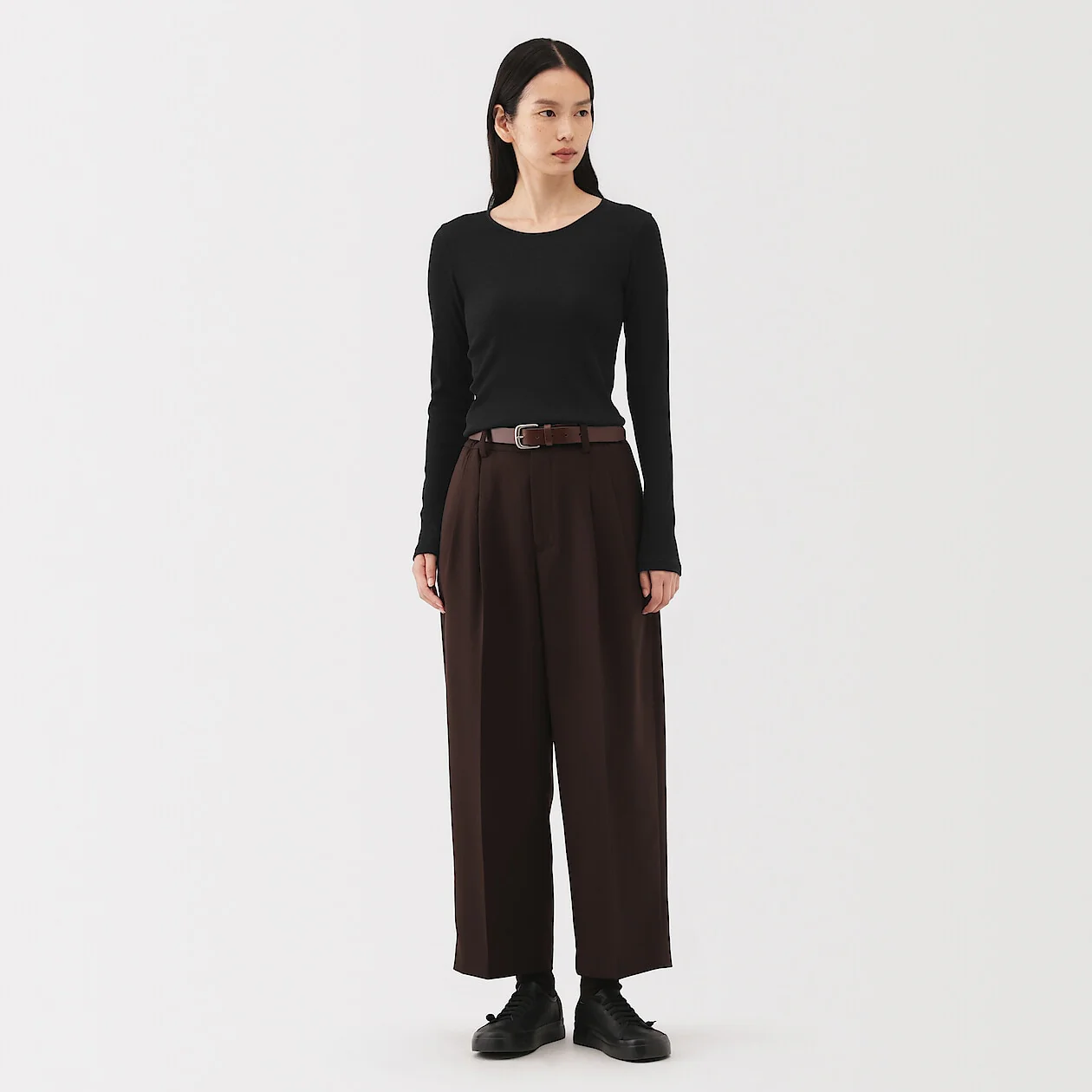 Cotton Cashmere Rib Crewneck T-Shirt - Image 14