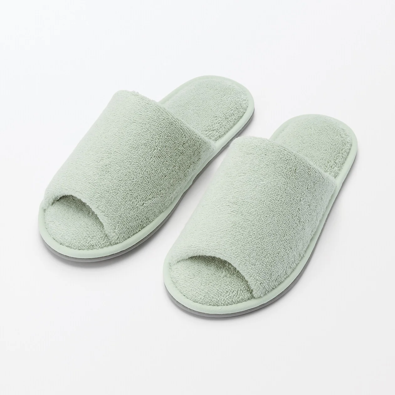 Cotton Pile Open Toe Slippers - Image 2