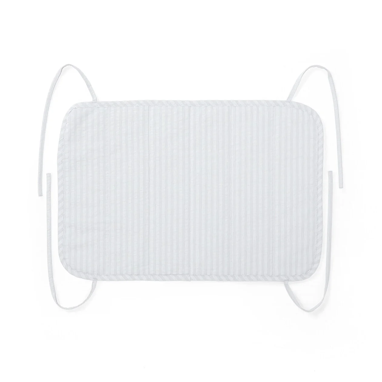 Cotton Seersucker Pillow Pad With Ties - Image 16