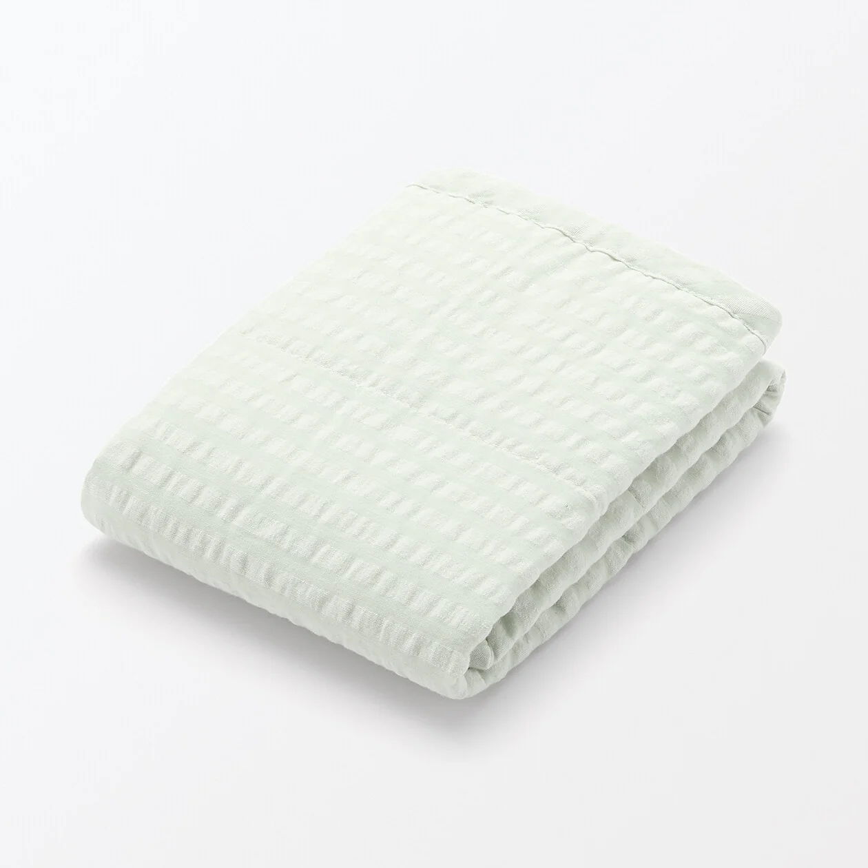 Cotton Seersucker Pillow Pad With Ties - Image 3