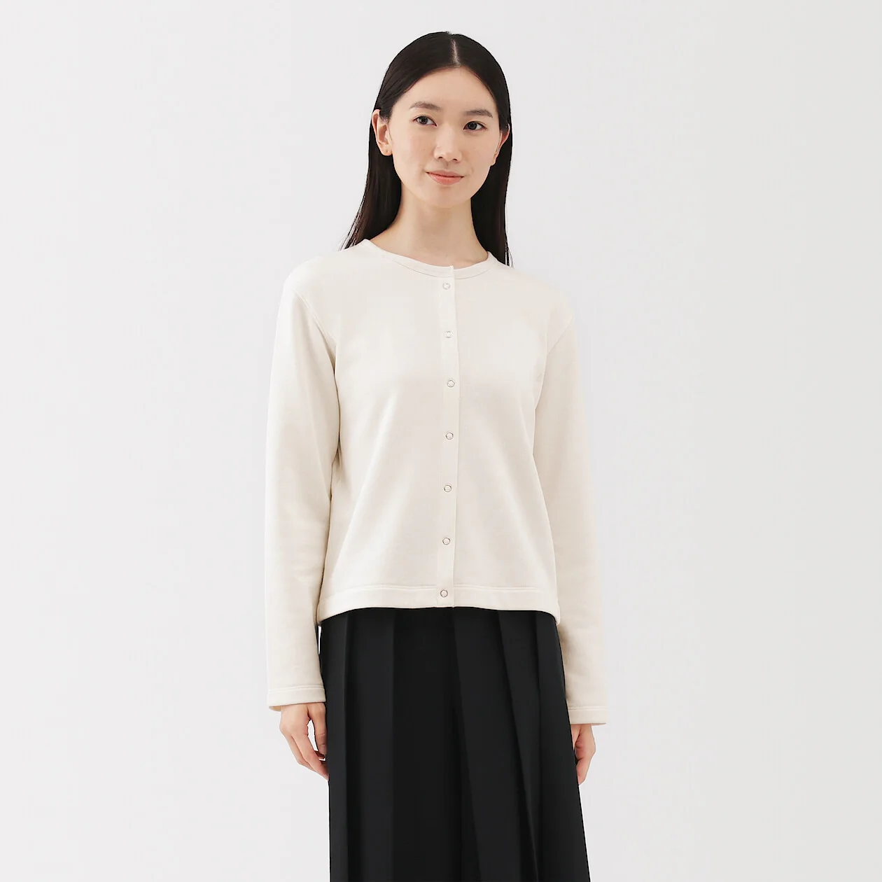 French Terry Sweatshirt Cardigan - Image 17