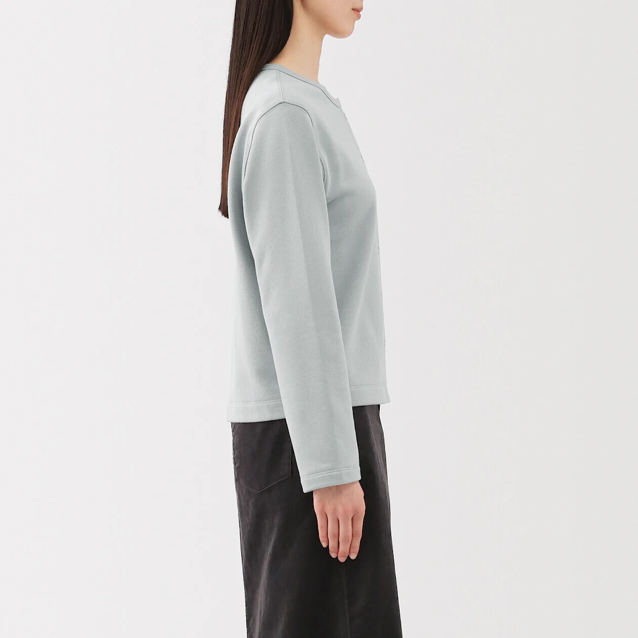 French Terry Sweatshirt Cardigan - Image 19