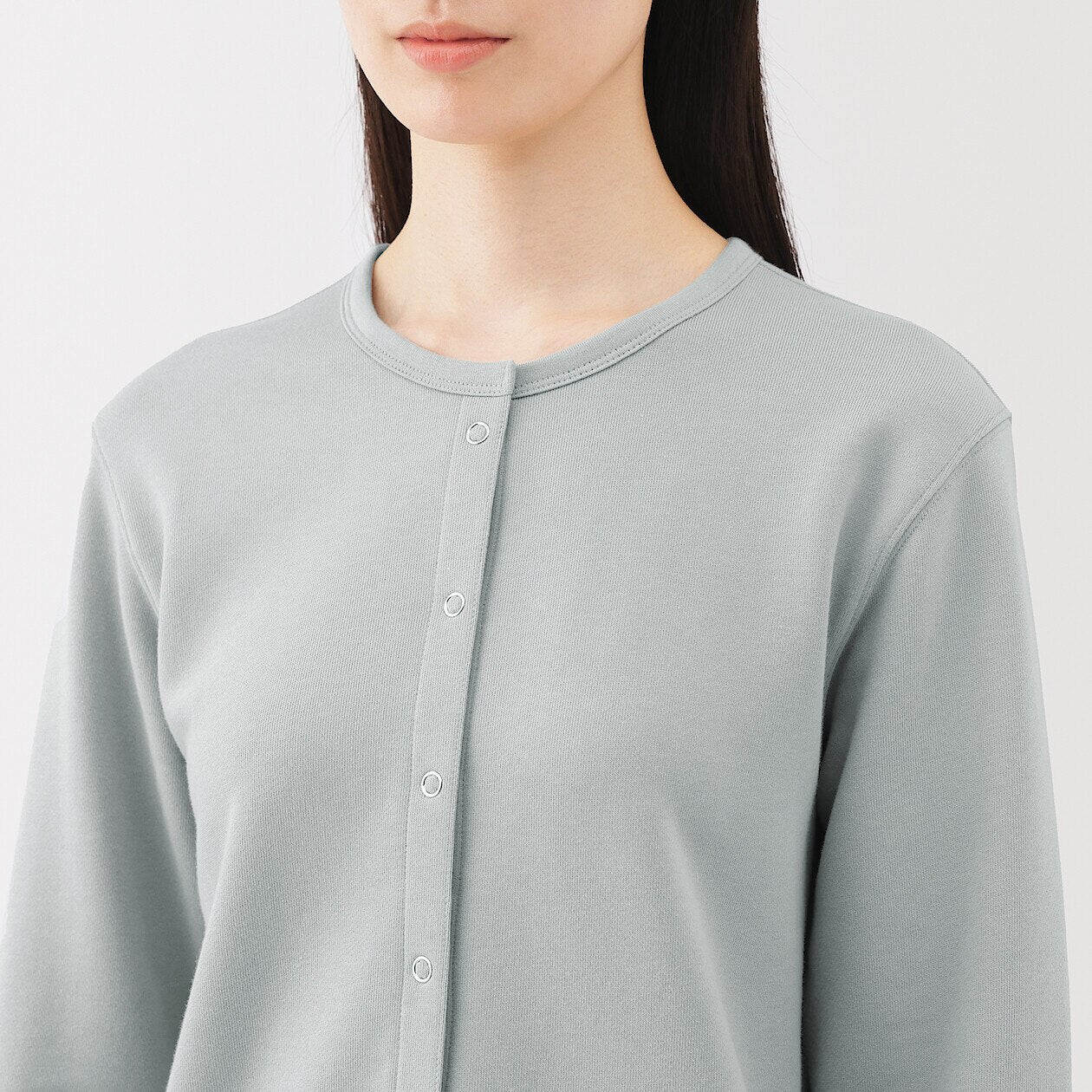 French Terry Sweatshirt Cardigan - Image 29