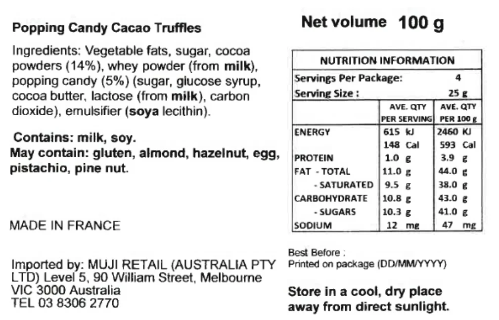 Fizzy Candy Cacao Truffles (100g) - Image 5
