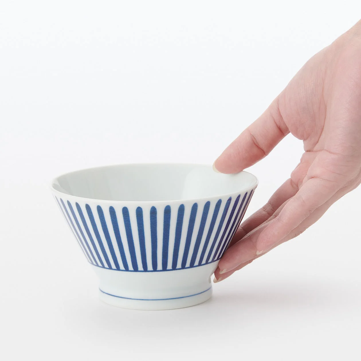 Hasami Rice Bowl - Stripes - Image 6