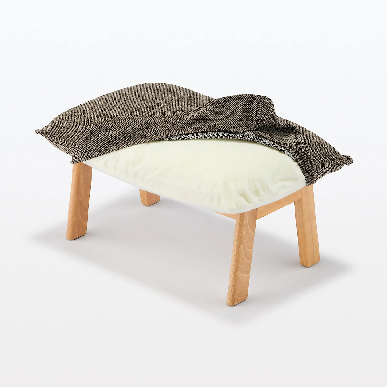 High-Back Reclining Sofa Ottoman with Plain Weave Cover - Image 18