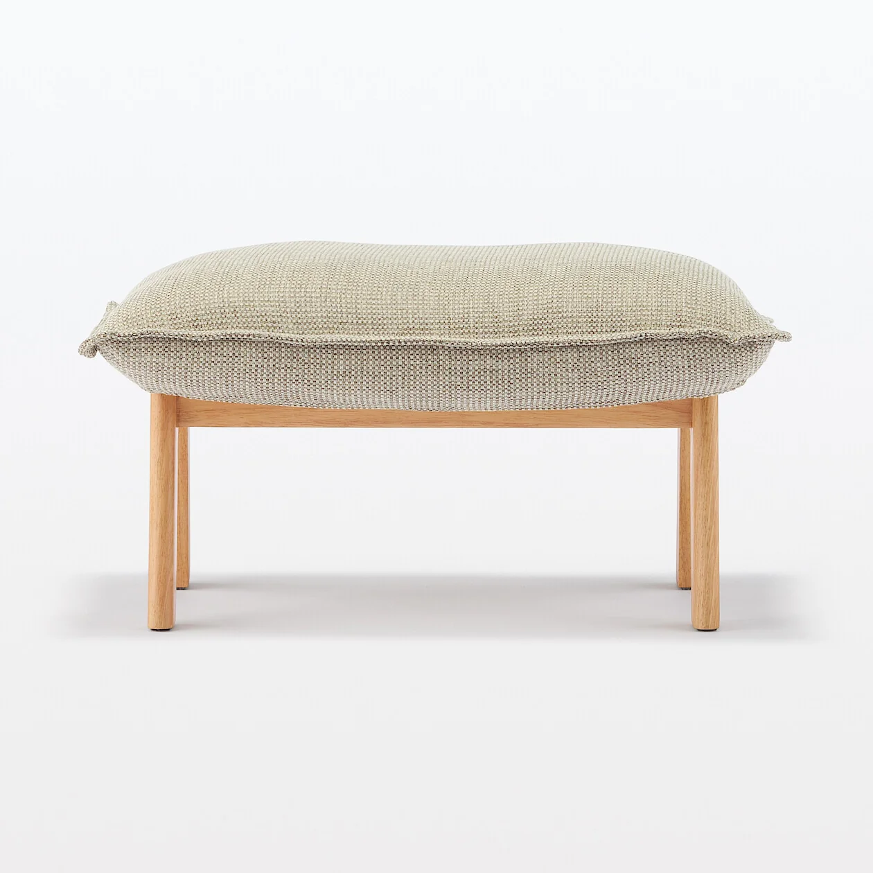 High-Back Reclining Sofa Ottoman with Plain Weave Cover - Image 9