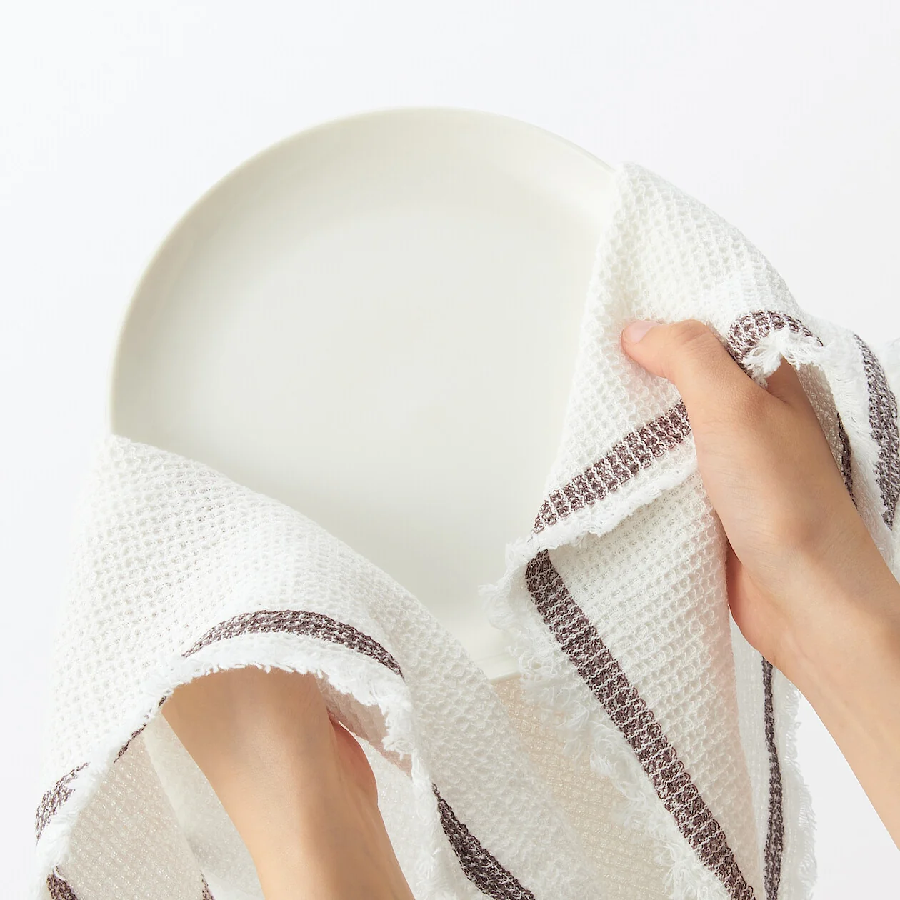 Indian Cotton Multipurpose Cloth - Waffle Weave - Image 6