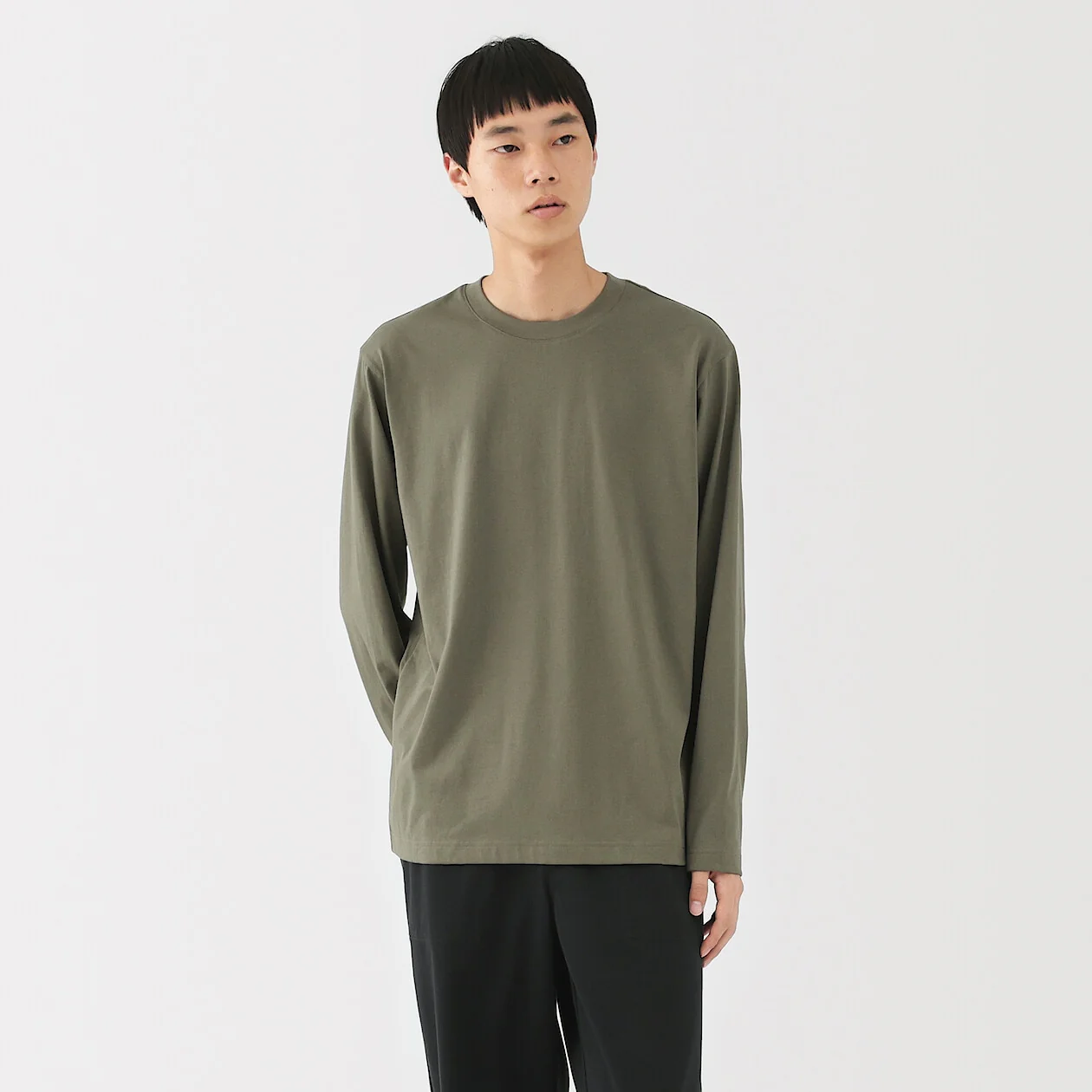 Jersey Crewneck Long Sleeve T-Shirt - Image 15
