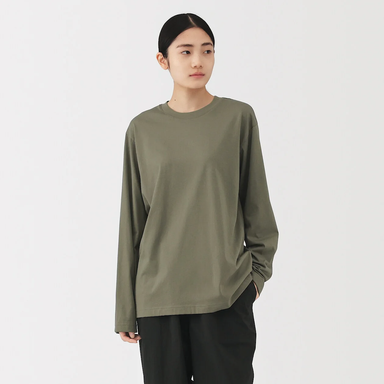 Jersey Crewneck Long Sleeve T-Shirt - Image 16