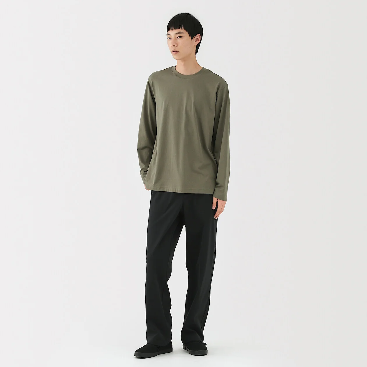 Jersey Crewneck Long Sleeve T-Shirt - Image 17