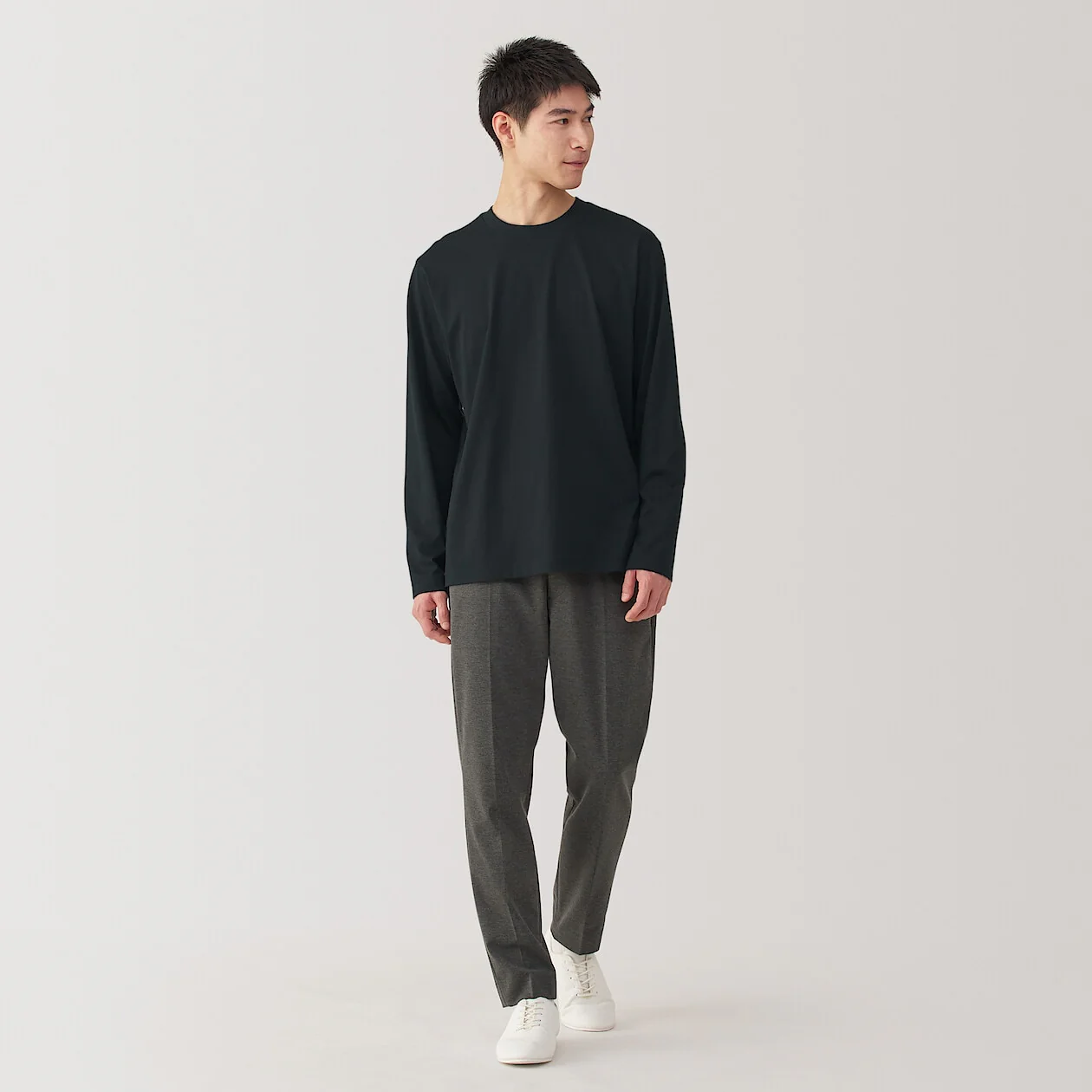 Jersey Crewneck Long Sleeve T-Shirt - Image 35