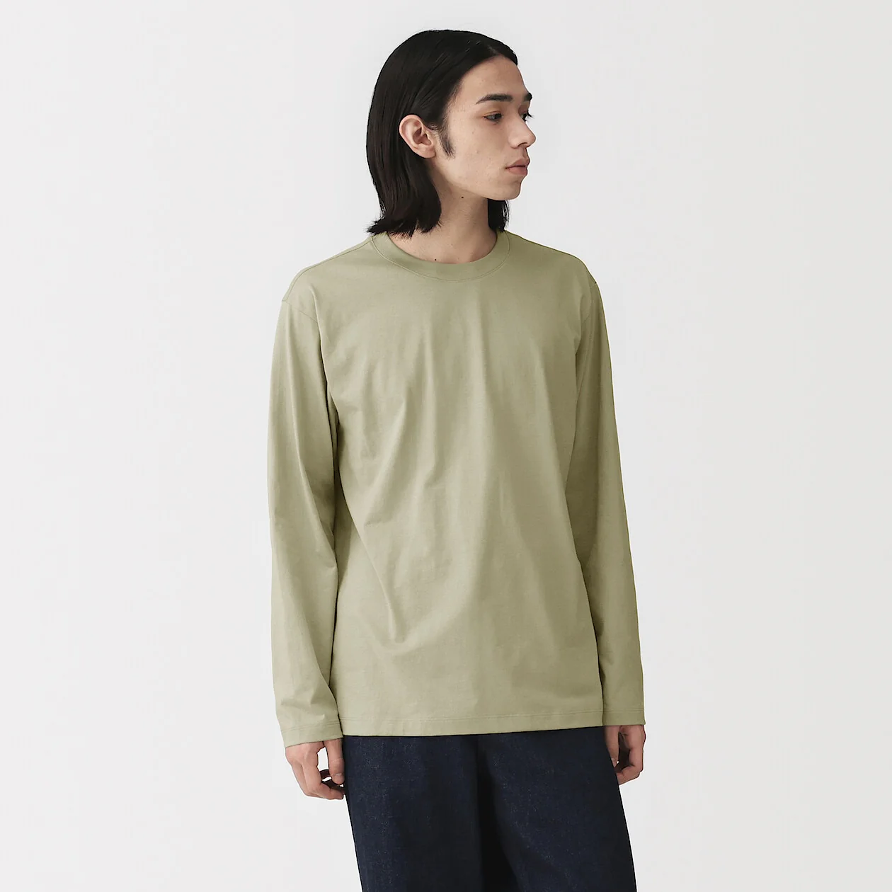 Jersey Crewneck Long Sleeve T-Shirt - Image 41