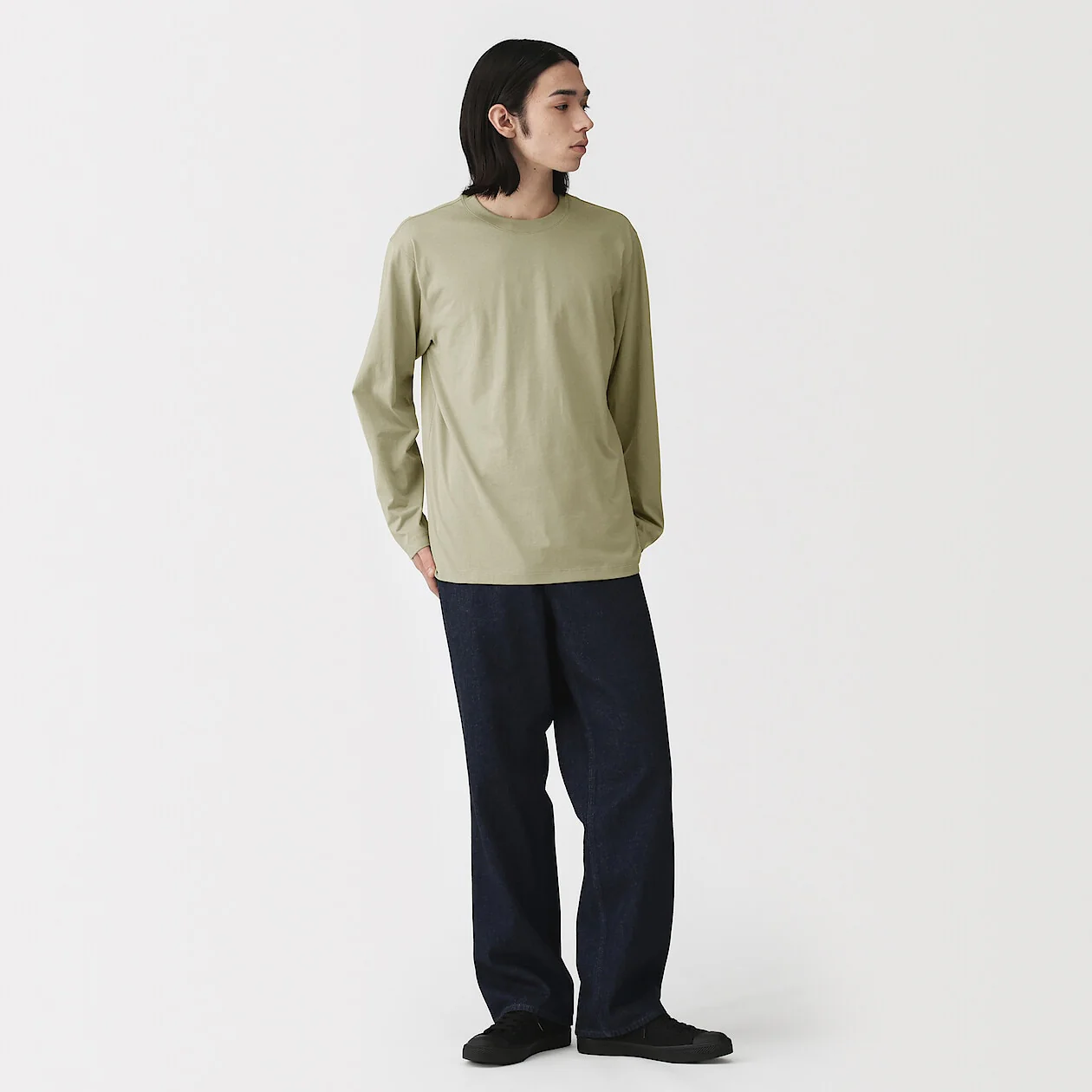 Jersey Crewneck Long Sleeve T-Shirt - Image 42