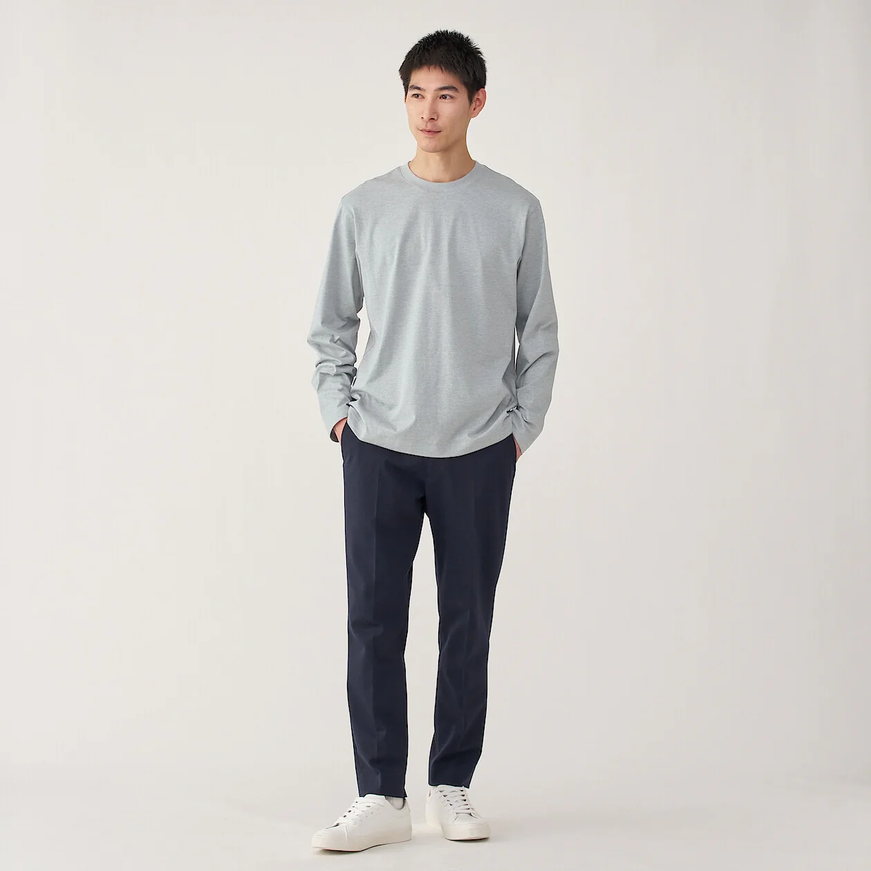 Jersey Crewneck Long Sleeve T-Shirt - Image 45