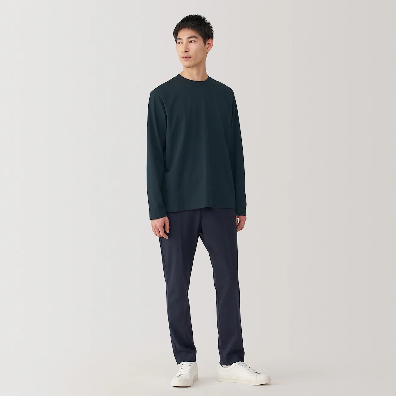 Jersey Crewneck Long Sleeve T-Shirt - Image 59