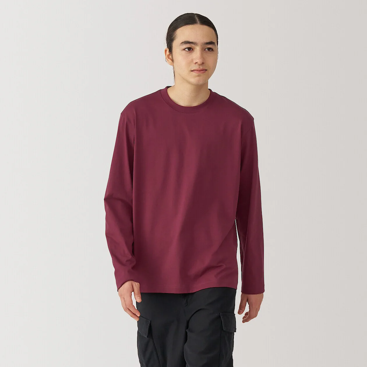 Jersey Crewneck Long Sleeve T-Shirt - Image 8
