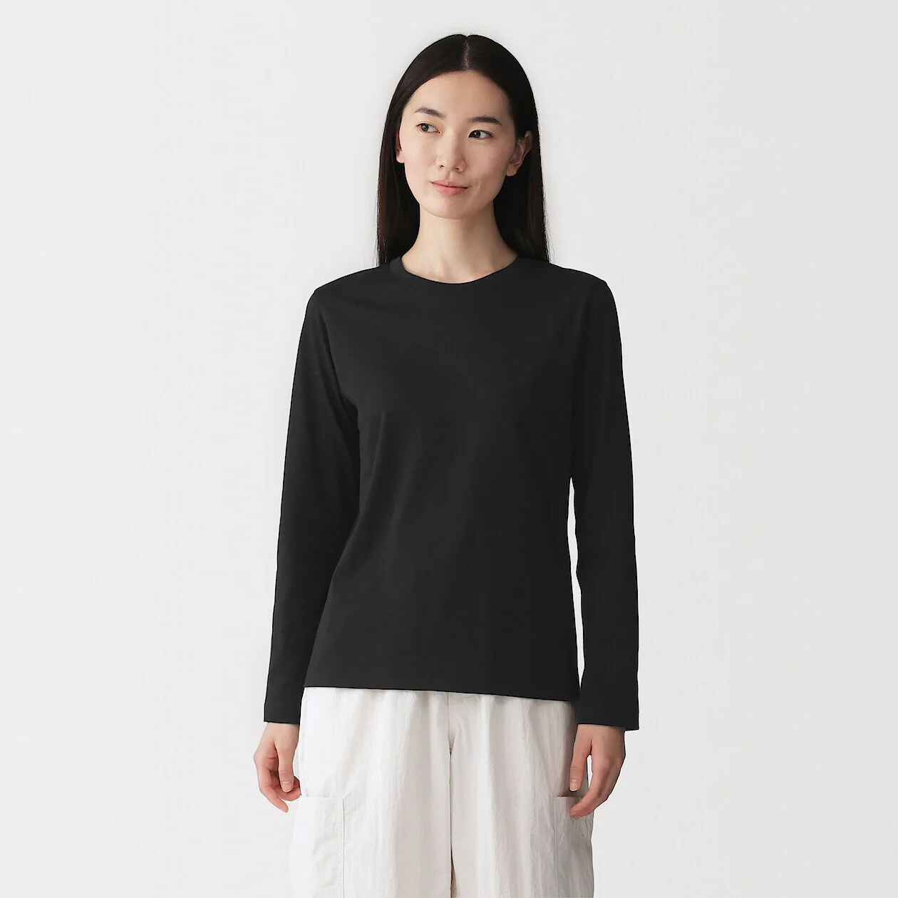 Jersey Crewneck Long Sleeve T-Shirt - Image 18