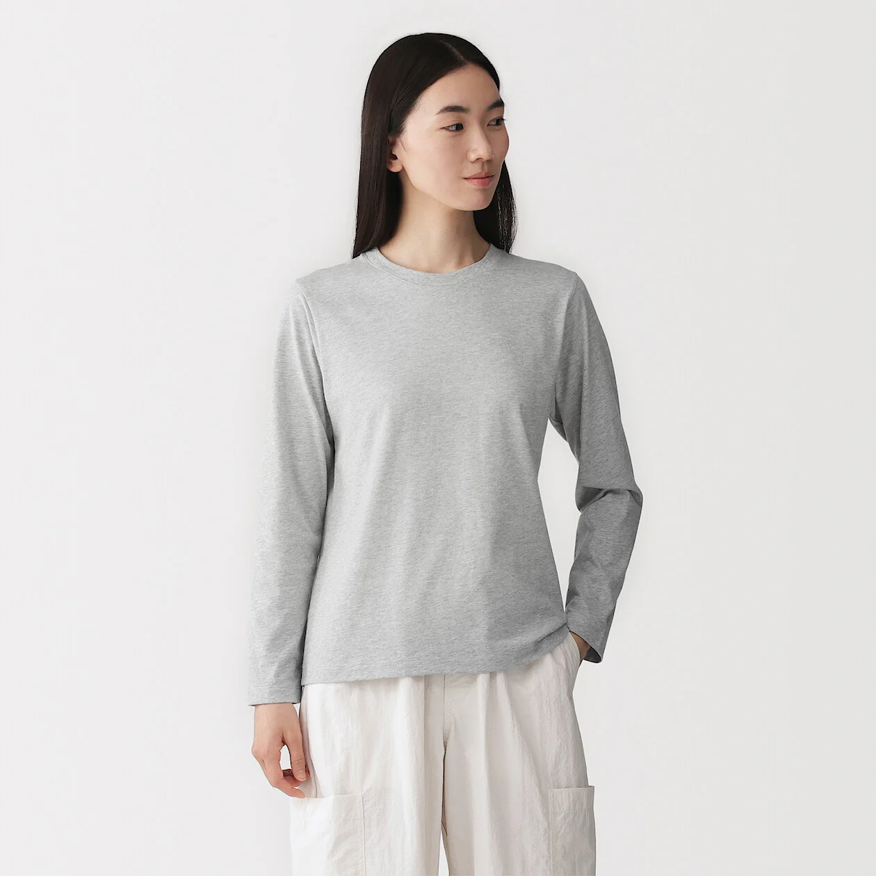 Jersey Crewneck Long Sleeve T-Shirt - Image 5