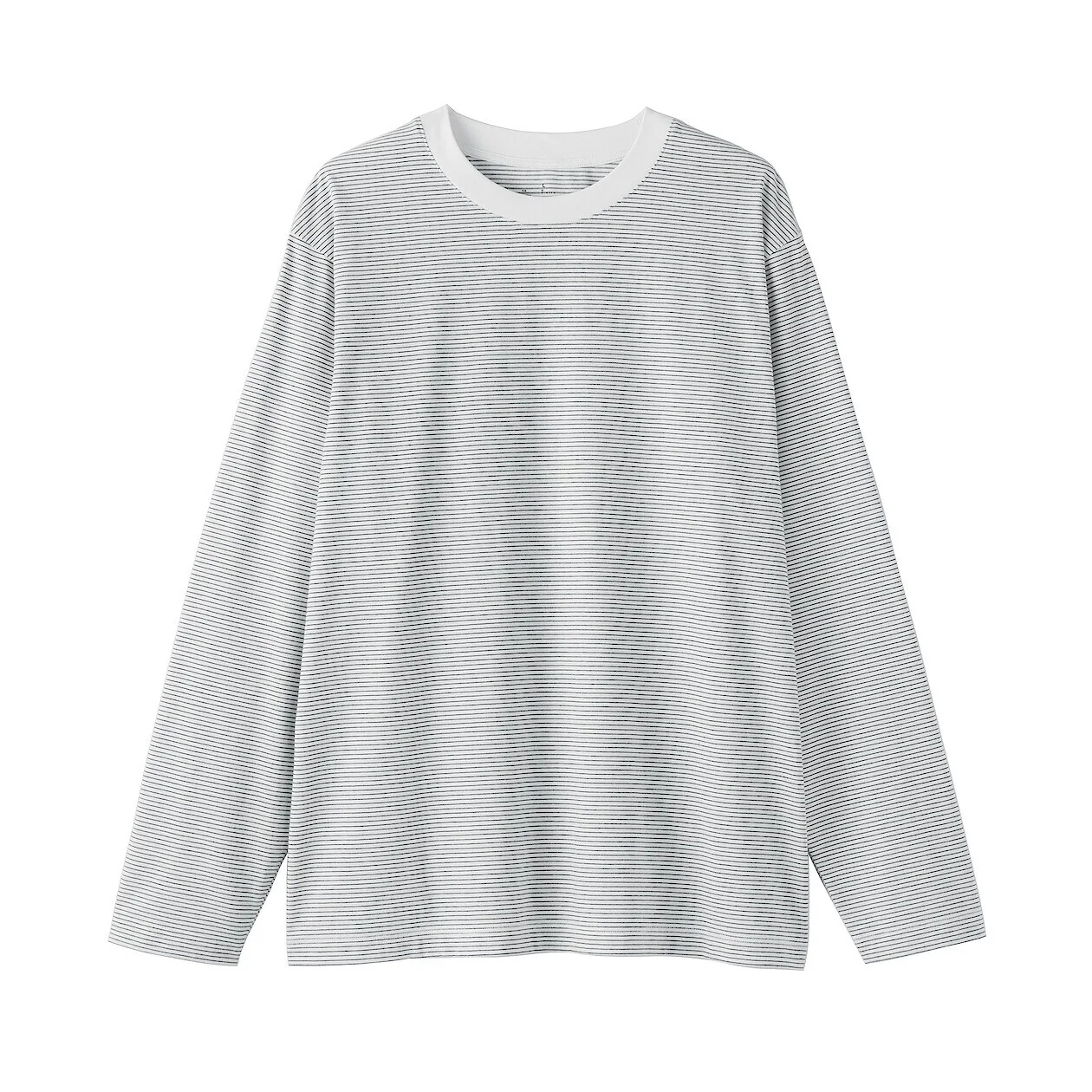 Jersey Striped Crewneck Striped Long Sleeve T-Shirt - Image 7