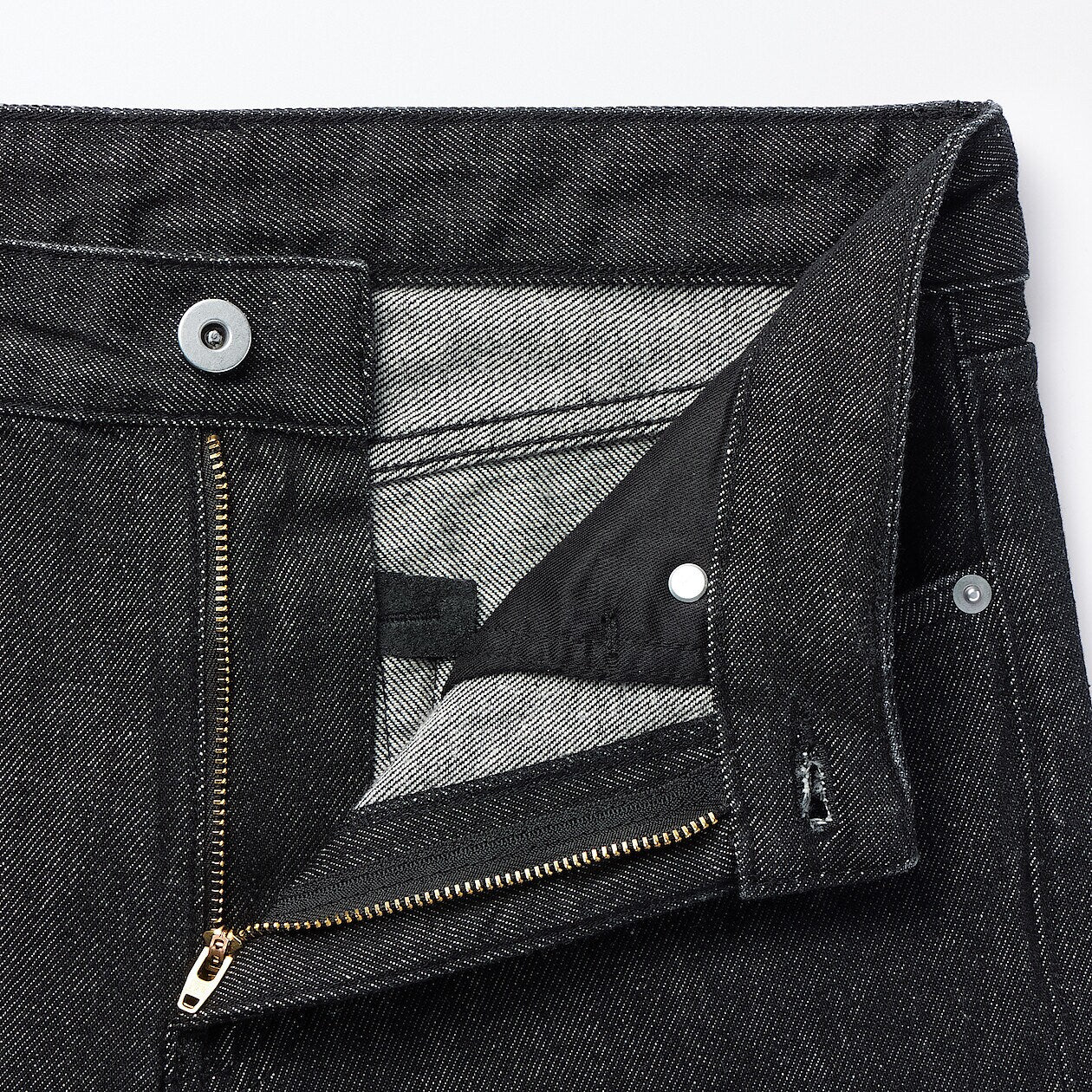Kapok Blend Denim Straight Pants - Image 7