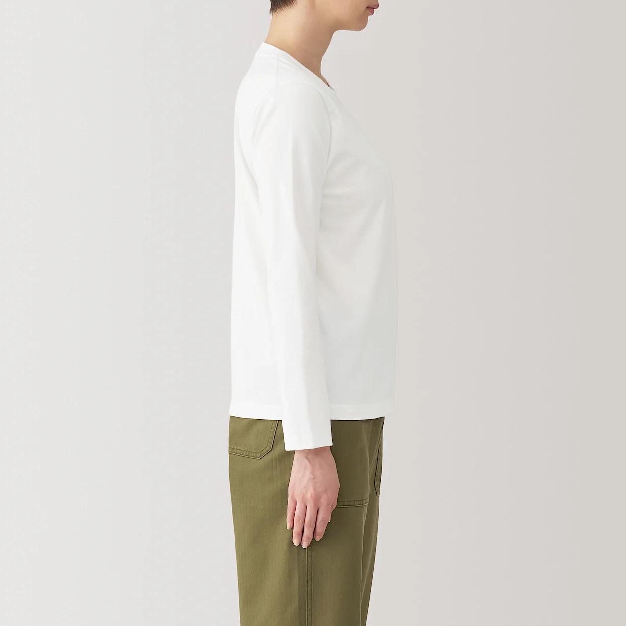 Jersey Crewneck Long Sleeve T-Shirt - Image 3