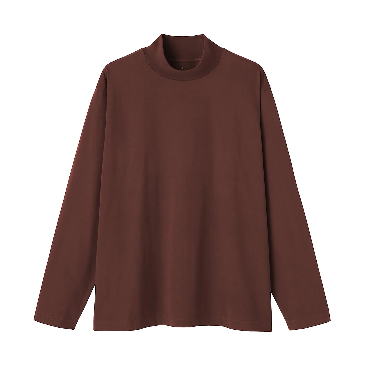 Brushed Jersey High Neck Long Sleeve T-Shirt - Image 14