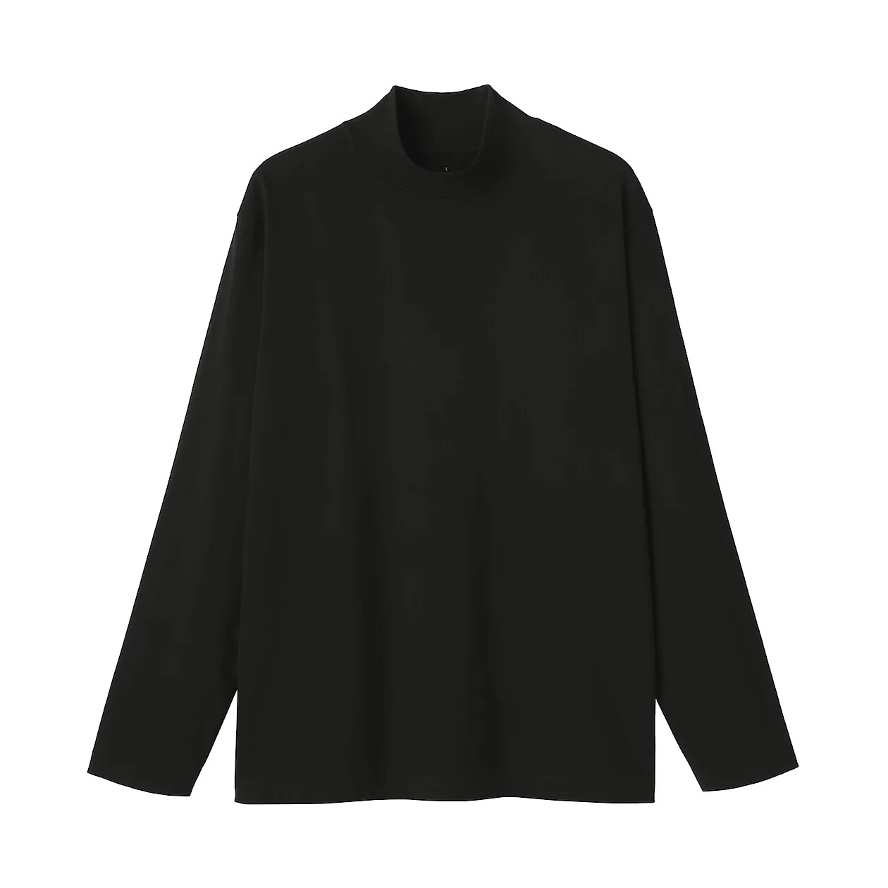 Brushed Jersey High Neck Long Sleeve T-Shirt - Image 31
