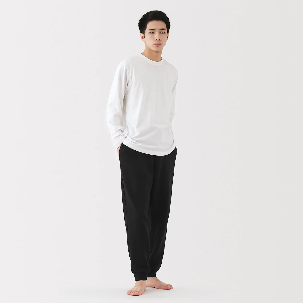 Cotton French Terry Long Pants - Image 2