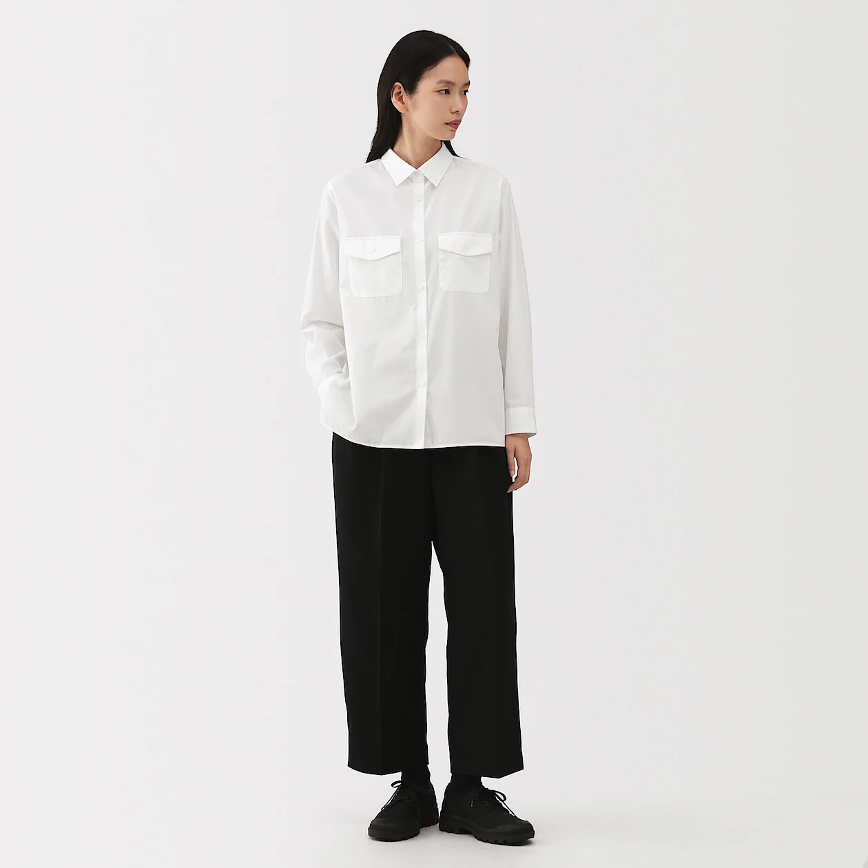 Cotton Poplin Collared Shirt - Image 13