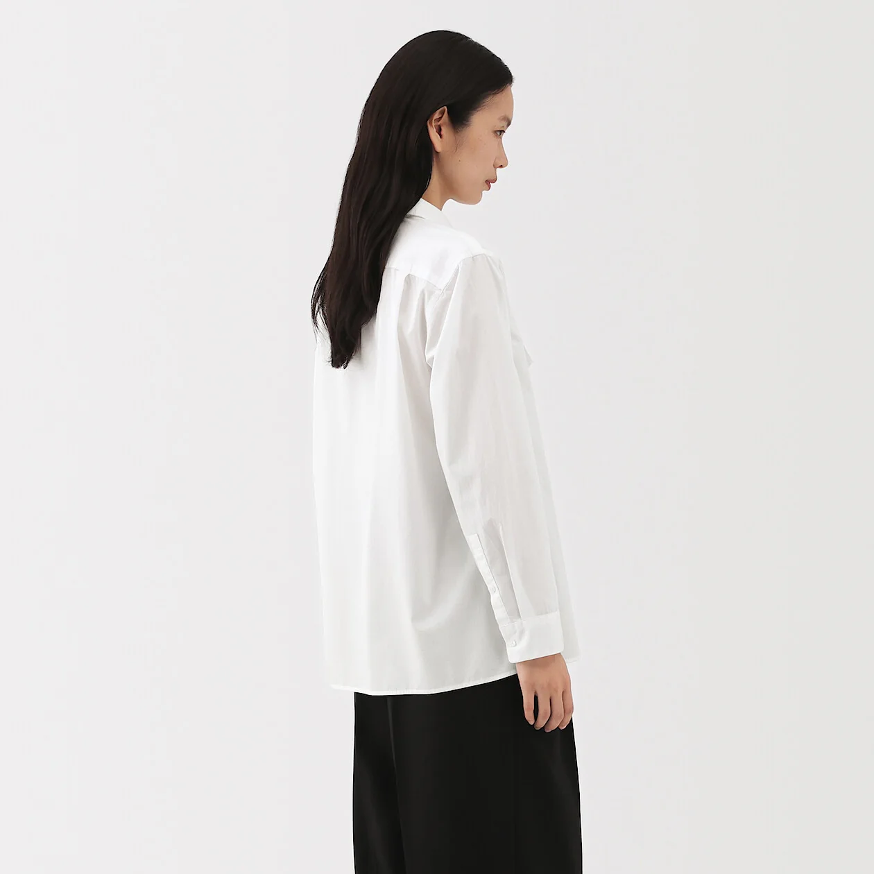 Cotton Poplin Collared Shirt - Image 14