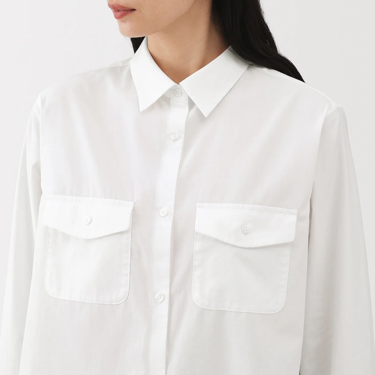 Cotton Poplin Collared Shirt - Image 16