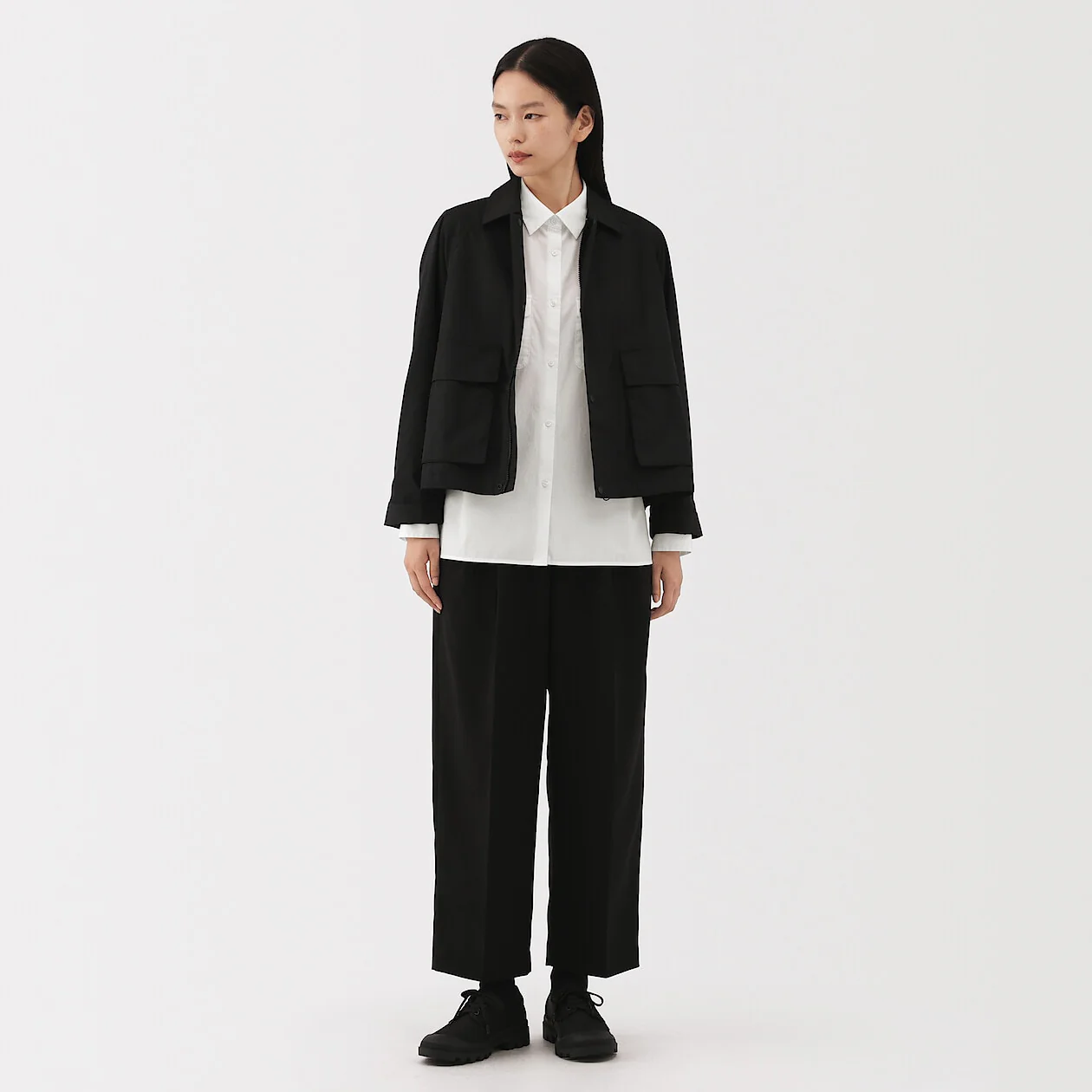 Cotton Poplin Collared Shirt - Image 18