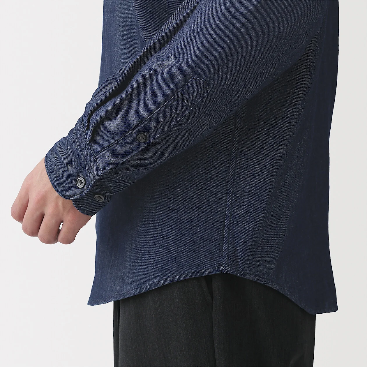 Denim Long Sleeve Shirt - Image 10