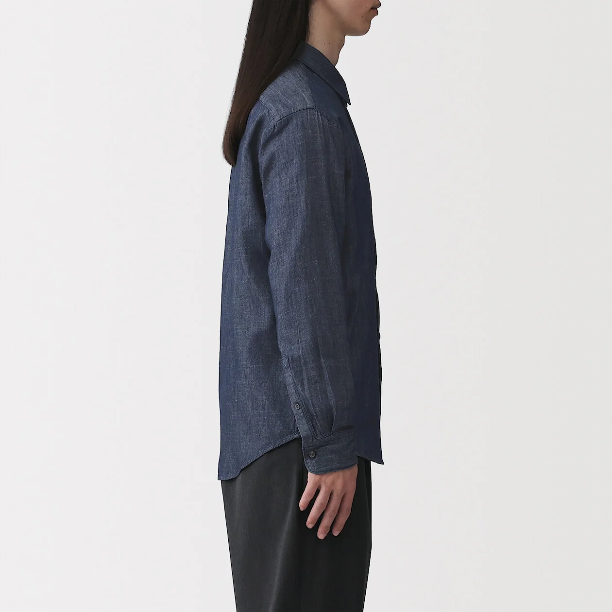Denim Long Sleeve Shirt - Image 7