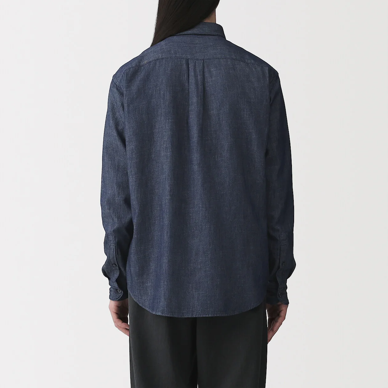Denim Long Sleeve Shirt - Image 8