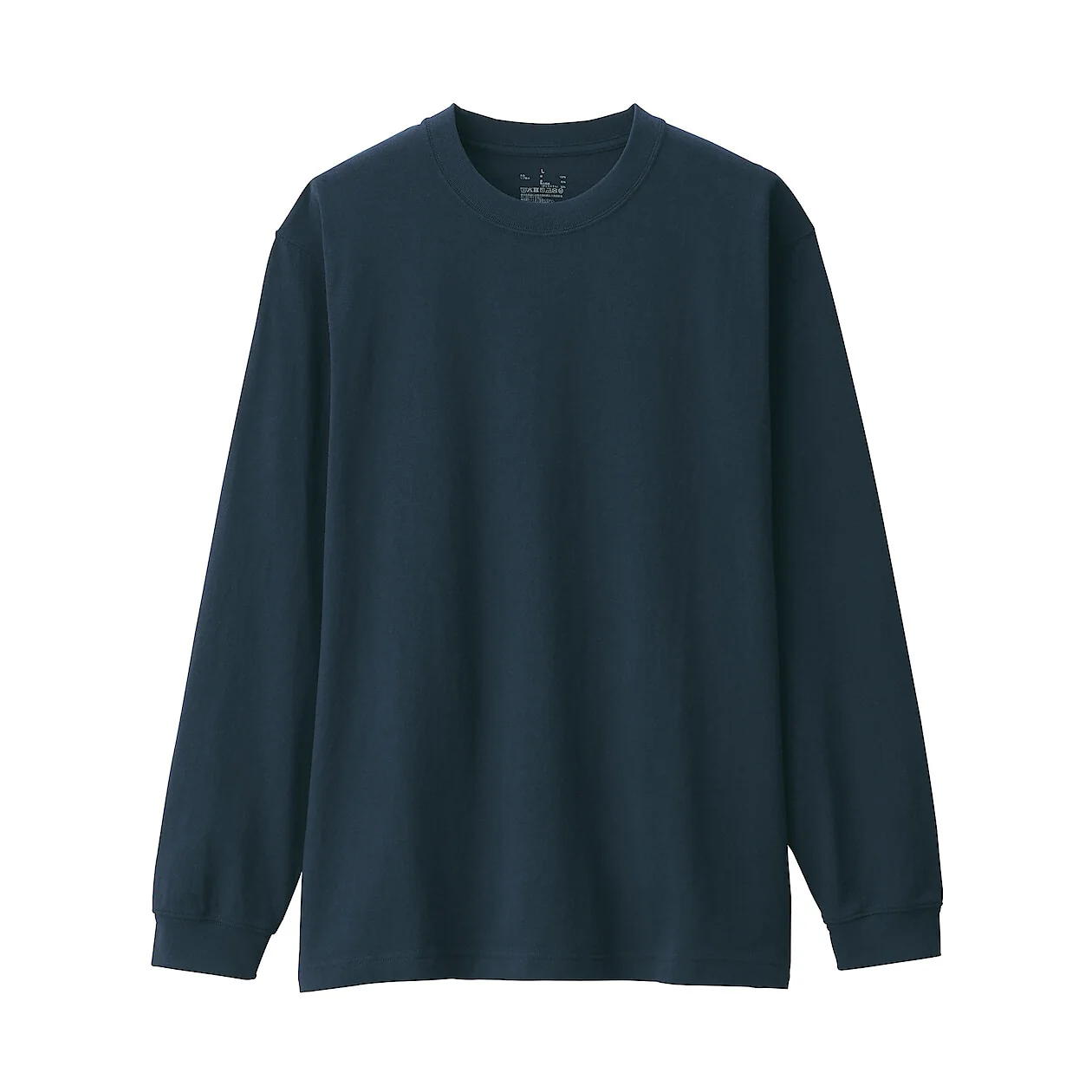 Washed Cotton Heavyweight Crewneck Long Sleeve T-Shirt - Image 20