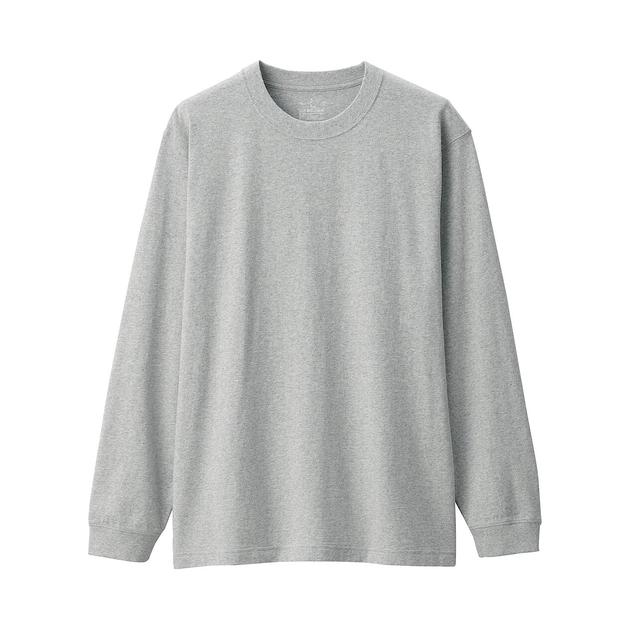 Washed Cotton Heavyweight Crewneck Long Sleeve T-Shirt - Image 27