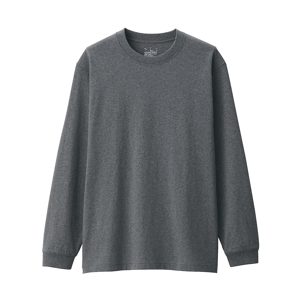 Washed Cotton Heavyweight Crewneck Long Sleeve T-Shirt - Image 34