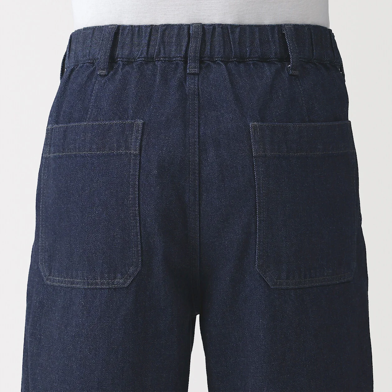 Kapok Blended Denim Wide-Fit Pants - Image 12