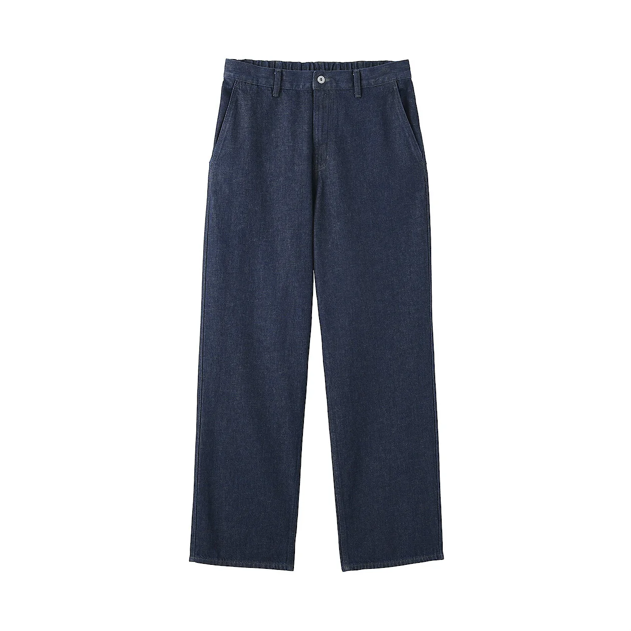 Kapok Blended Denim Wide-Fit Pants - Image 14