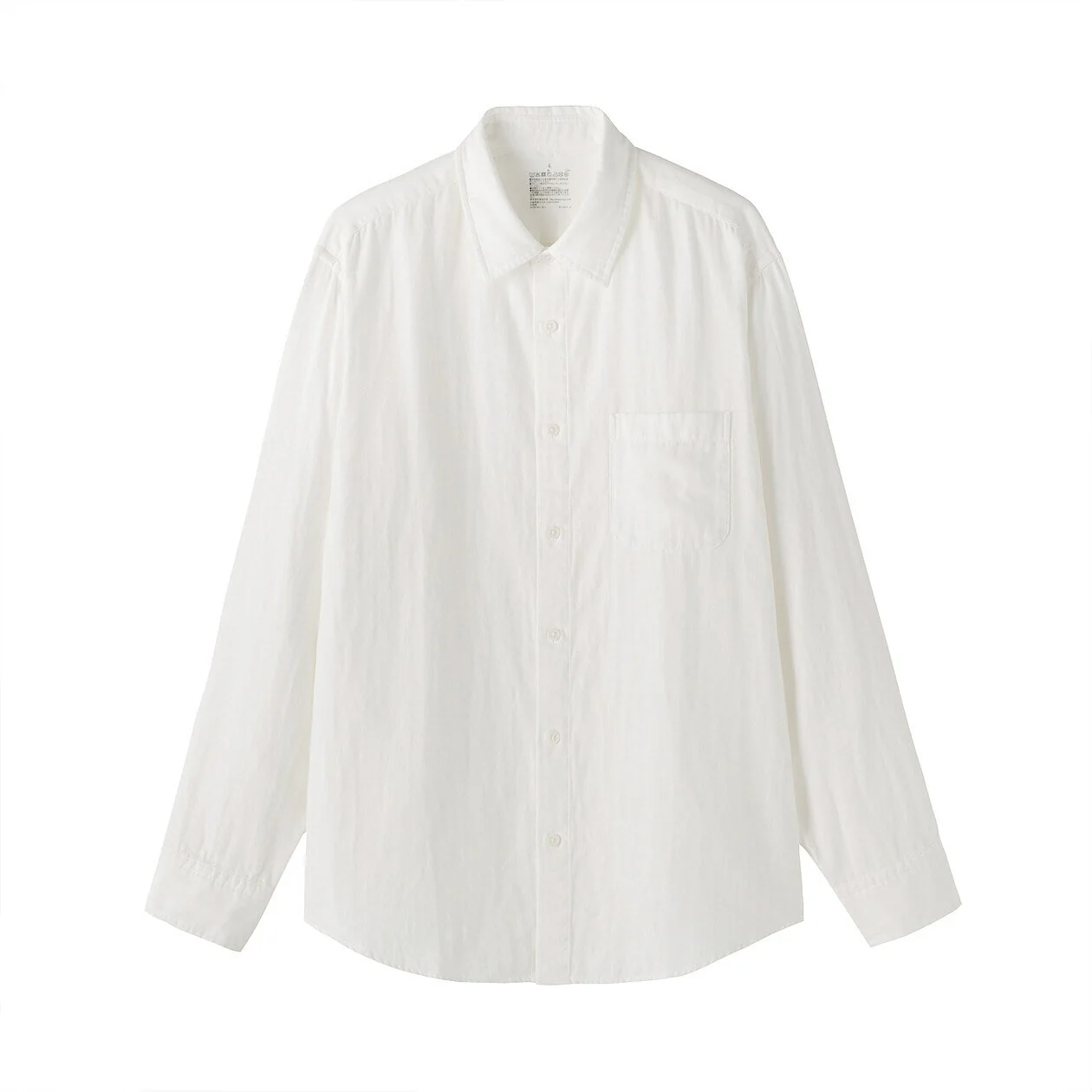 Kapok Blended Double Gauze Long Sleeve Shirt - Image 11