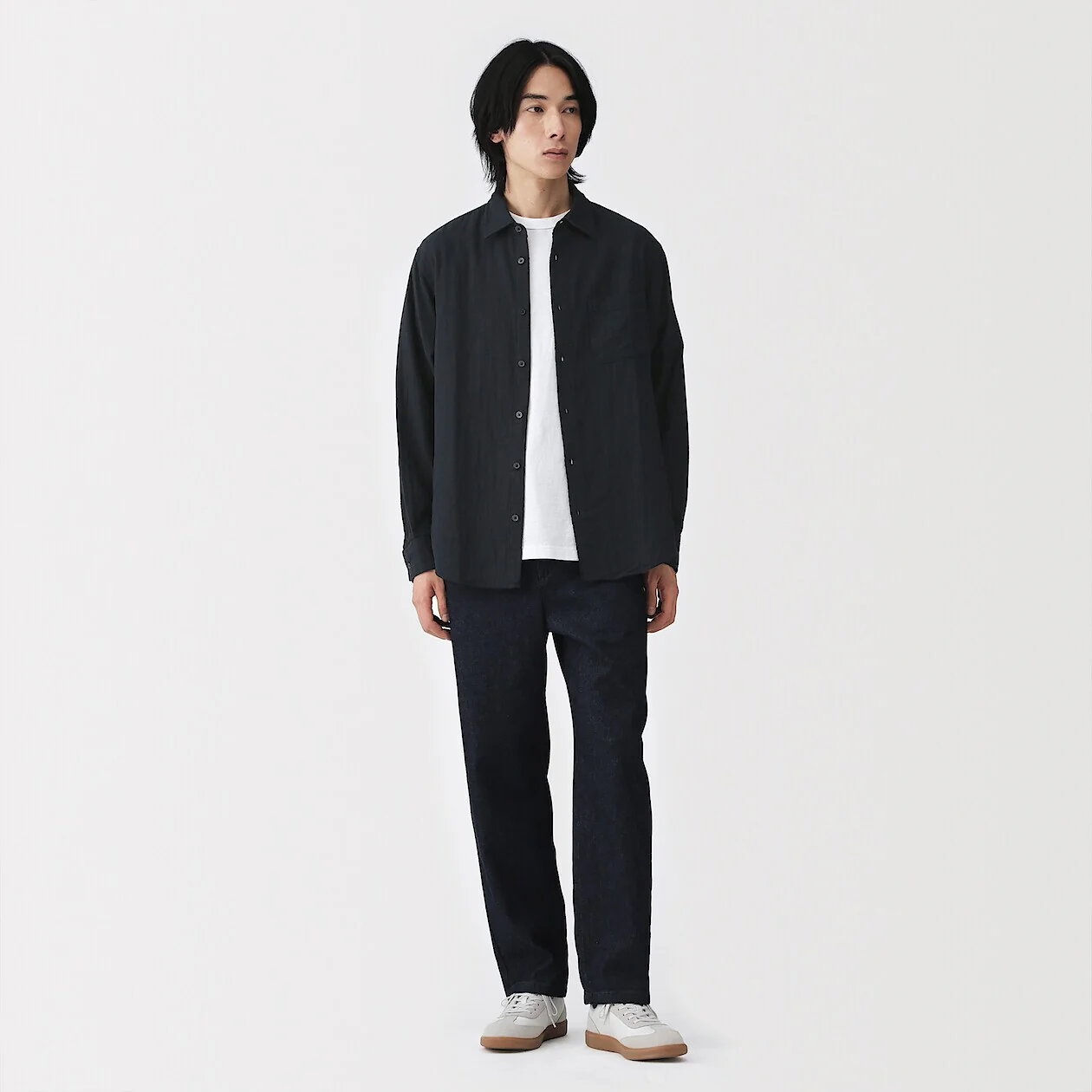 Kapok Blended Double Gauze Long Sleeve Shirt - Image 15