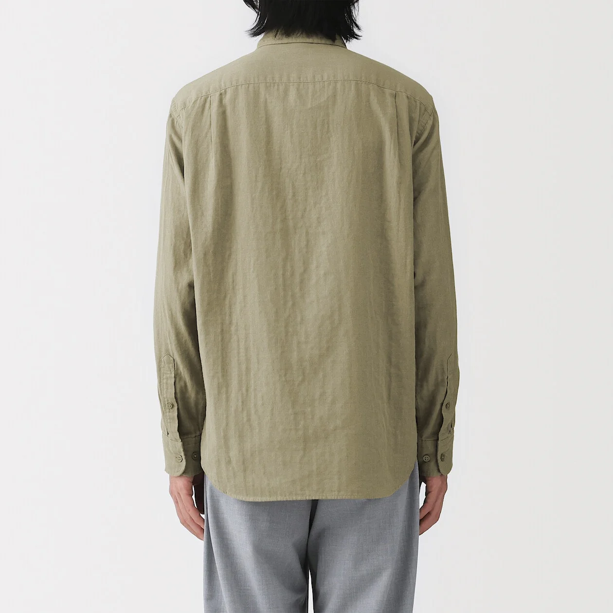 Kapok Blended Double Gauze Long Sleeve Shirt - Image 4