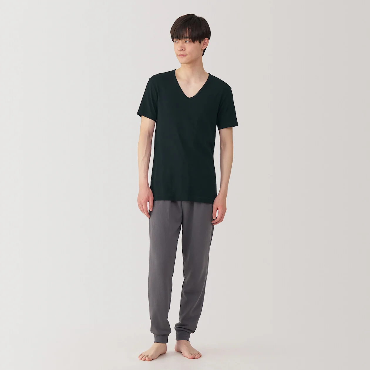 Moisture Wicking Cotton V-Neck Short Sleeve T-Shirt - Image 23