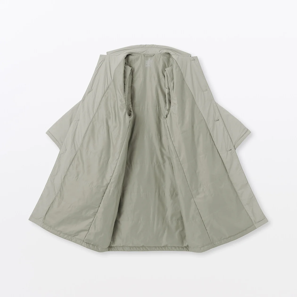 Padded Stand Fall Collar Coat - Image 7